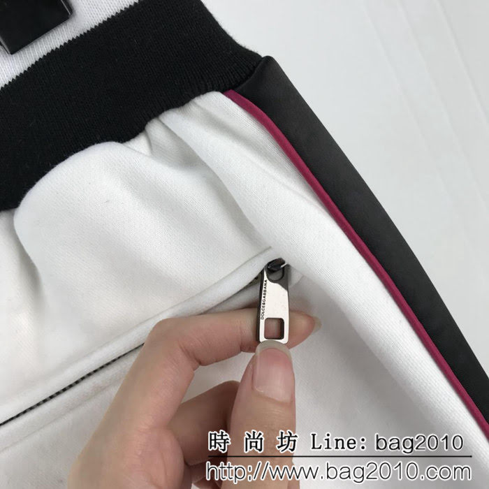 DＧ杜嘉班納 2018FW秋冬走秀款 海報主打款 仙鶴櫻花花卉刺繡 運動套裝 情侶款 ydi1012